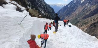 Snow removal work