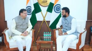 CM dhami Meet Civil Aviation Minister 