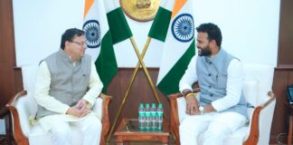 CM dhami Meet Civil Aviation Minister 