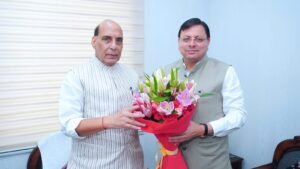 CM Dhami Meet Rajnath Singh