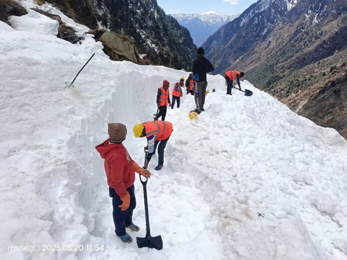 Snow removal work